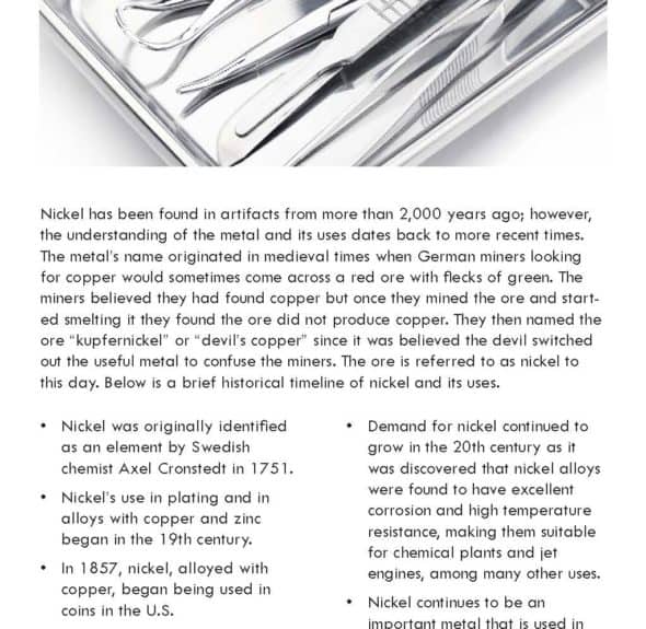 The History of Nickel